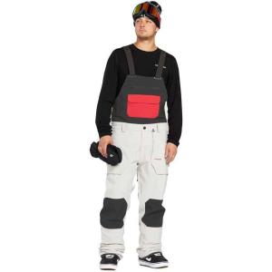 Volcom mens Roan Bib Overall Snowboard Pant(Stone Grey)