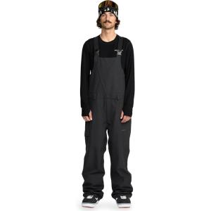 Volcom mens V.co Sparta Bib Overalls Snowboard Pant – 15k Waterproof 2-layer Fabric(Black)
