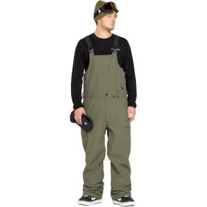 Volcom mens V.co Sparta Bib Overalls Snowboard Pant – 15k Waterproof 2-layer Fabric(Ivy)