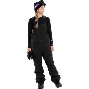 Volcom womens Creston Stretch Snowboard Ski Bib Overall Snowpant(Black S4)