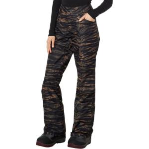 Volcom womens Hallen Modern Fit Snowbaord Pant(Tiger Print S3)