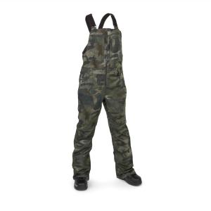 Volcom womens Swift Bib Overall Snowpant(Cloudwash Camo S4)