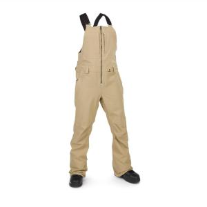 Volcom womens Swift Bib Overall Snowpant(Dark Khaki S4)