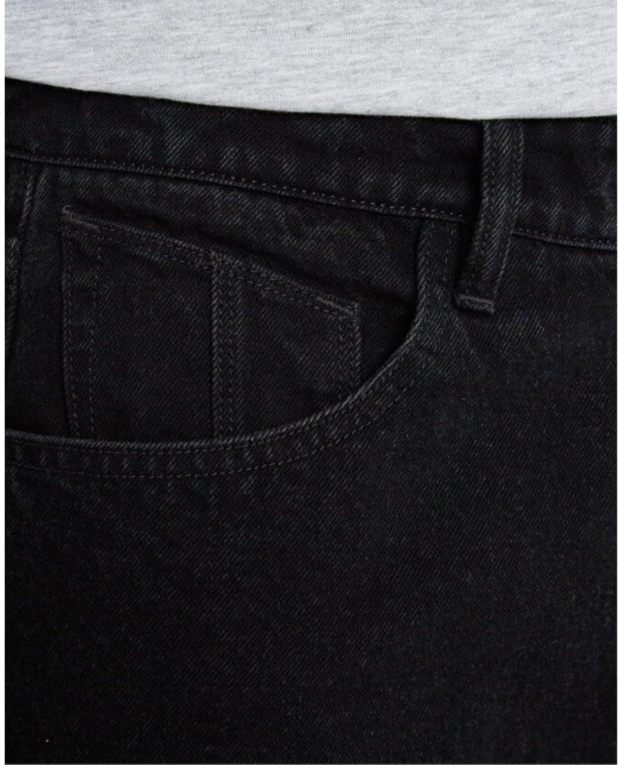 image:imageVolcom Mens Billow Loose Fit Baggy Denim Jeans Relaxed Vintage Style Soft Cotton Denim Wide LegOnyx