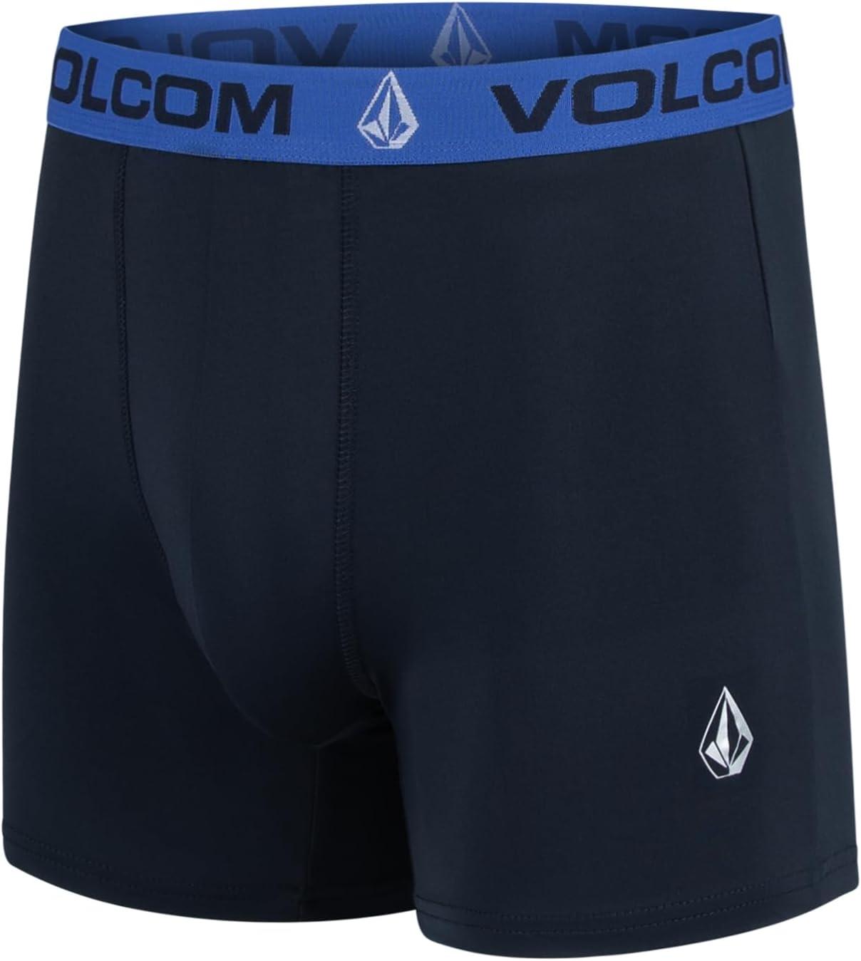image:imageVolcom Mens Boxer Briefs 5 Pack Poly Spandex Performance Boxer Briefs UnderwearCharcoalwhtBlueBlackGreyBlack