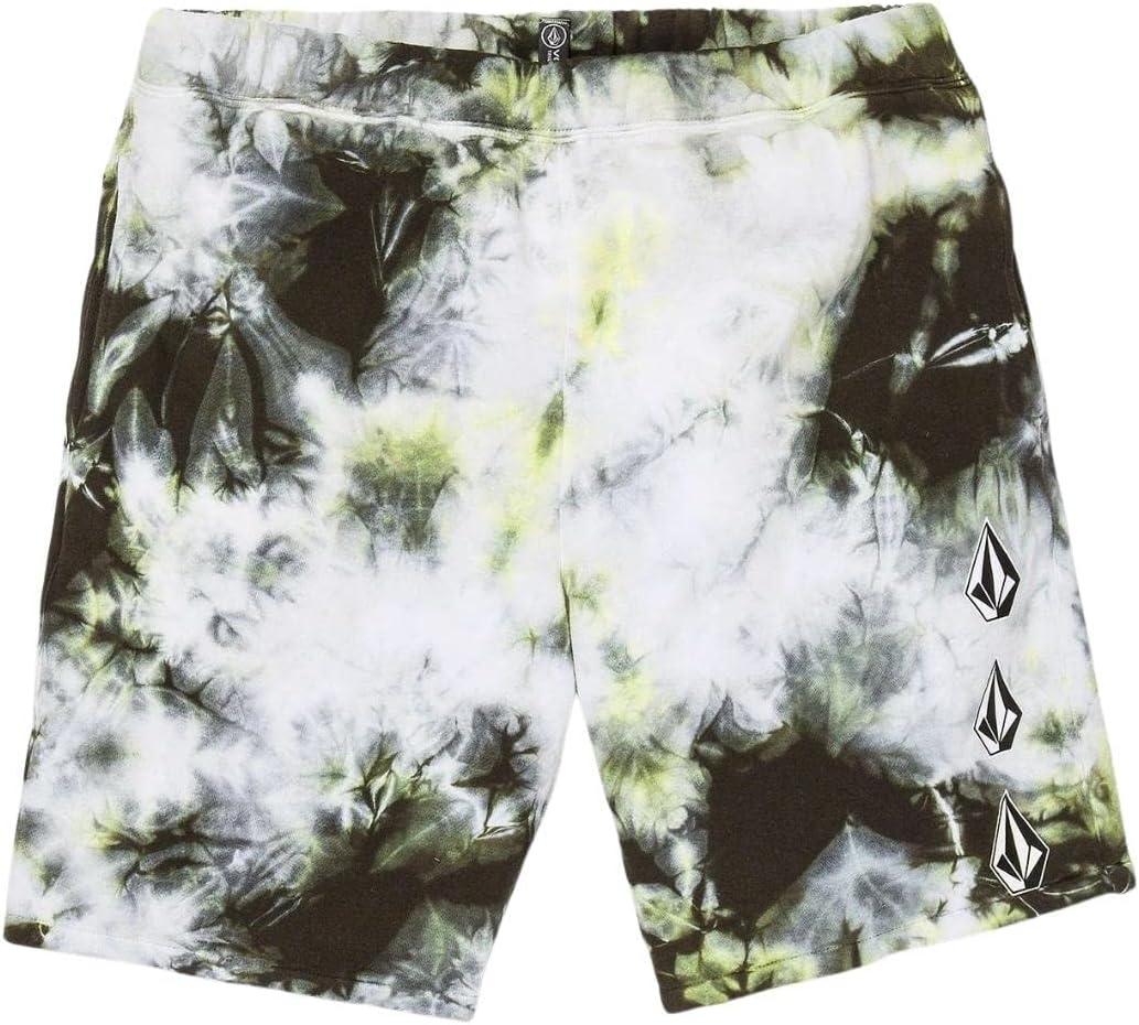 image:imageVolcom Mens Elastic Waist SweatShorts with Drawstring Fleece Lounge Shorts Soft Cotton Blend Relaxed Fit