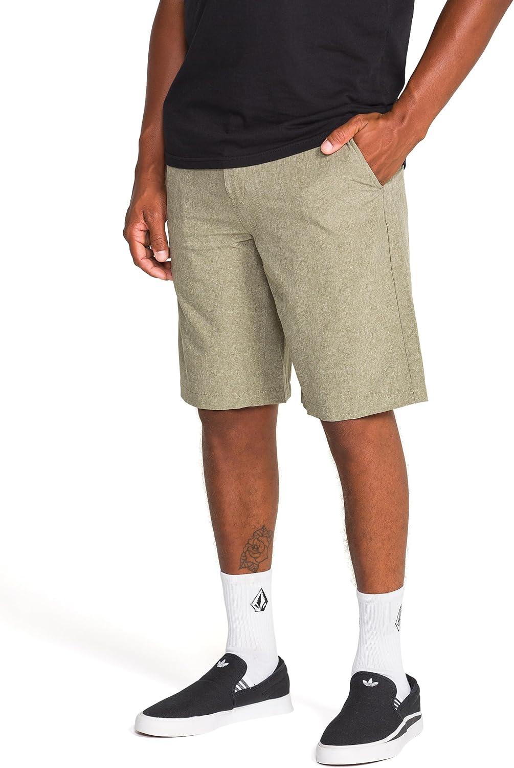 image:imageVolcom Mens Kerosene 21 Hybrid Chino ShortsWintermoss