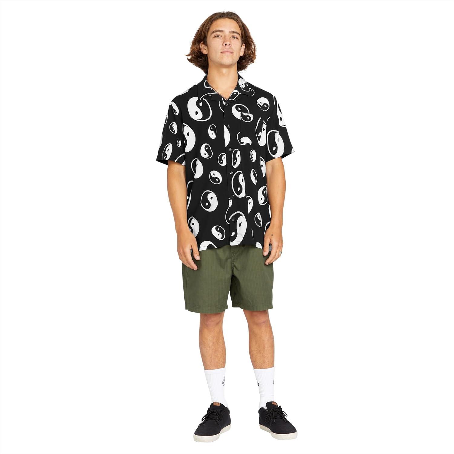 image:imageVolcom Mens Purestone Short Sleeve Button Down ShirtBlack
