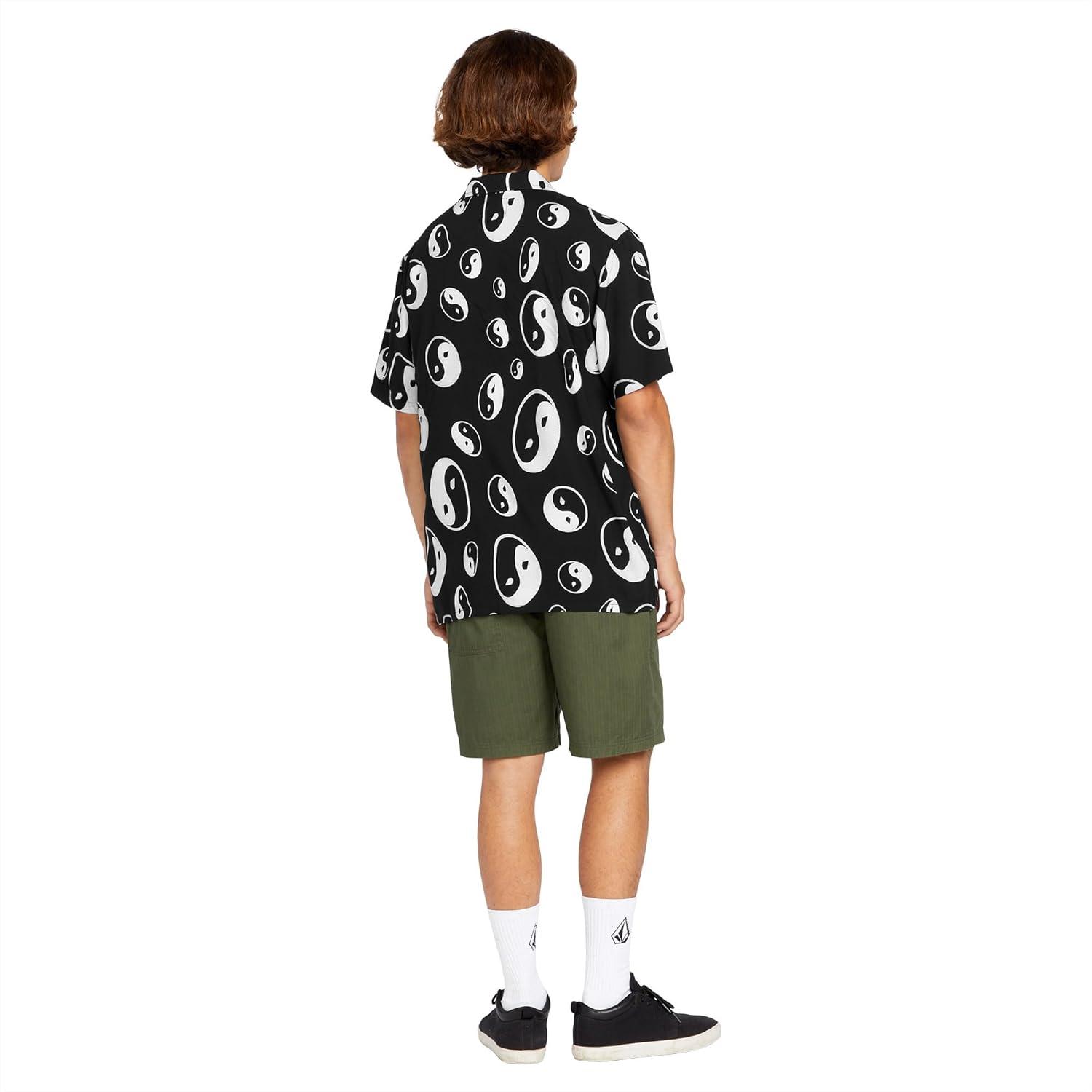 image:imageVolcom Mens Purestone Short Sleeve Button Down ShirtBlack