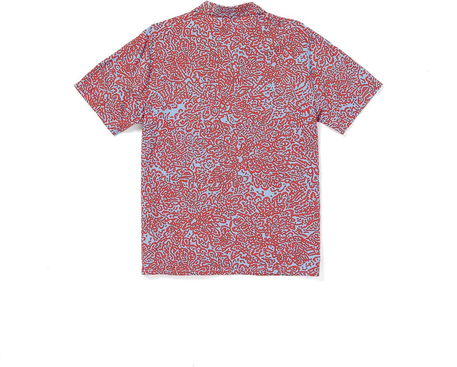 image:imageVolcom Mens Purestone Short Sleeve Button Down ShirtBlue Bird