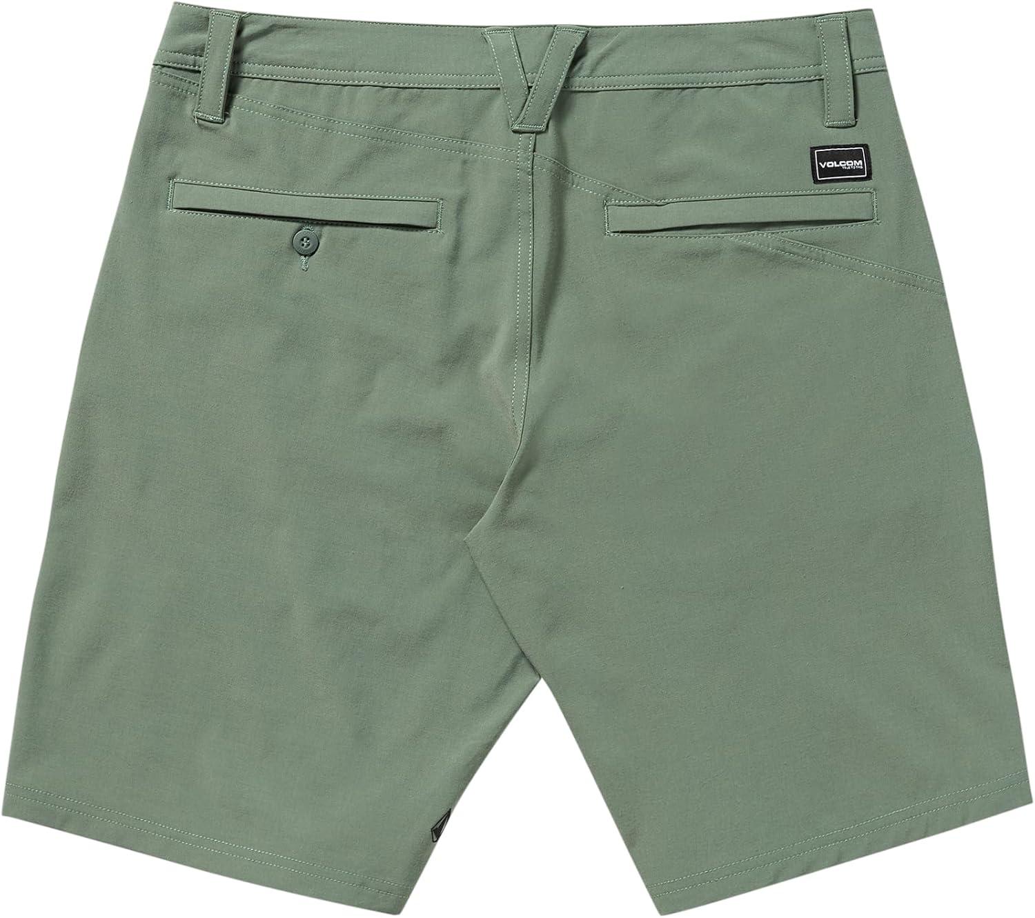 image:imageVolcom Mens Regular Frickin Cross Shred 20 Hybrid Water Repellent ShortLight Olive