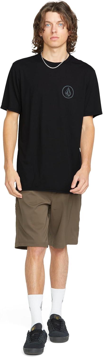 image:imageVolcom Mens Stone Tech Short Sleeve Quick Drying TeeBlack Circle