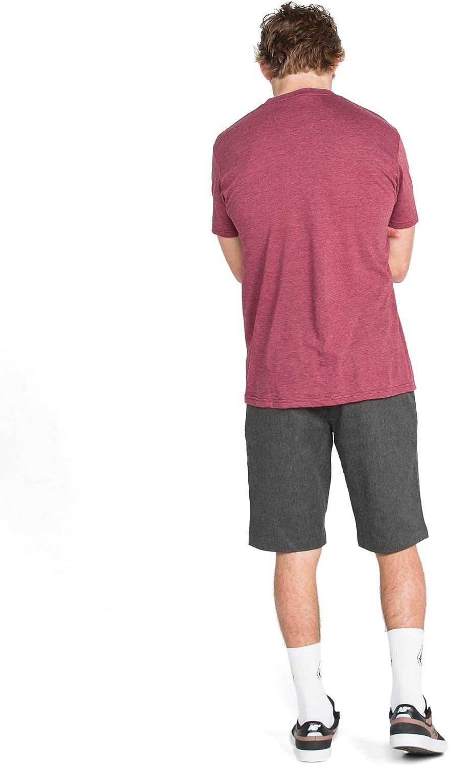 image:imageVolcom Mens Vmonty Chino Shorts 22 Outseam Relaxed Fit Durable Cotton FabricCharcoal Heather