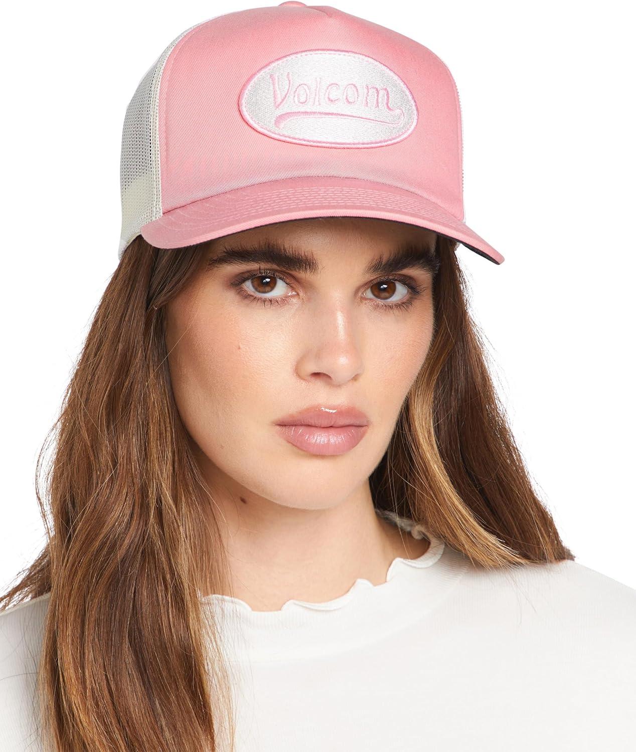 image:imageVolcom Womens Into Paradise Trucker Foam Snapback HatPetal Pink 324