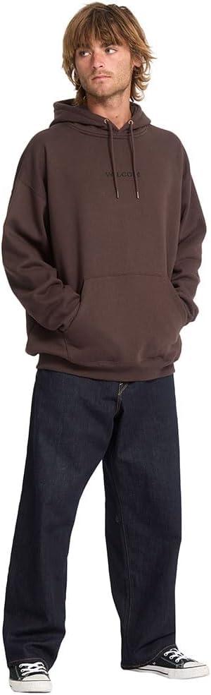 image:imageVolcom mens Stone Pullover Fleece Hooded Sweatshirt Soft Brushed Interior Classic FitCacao