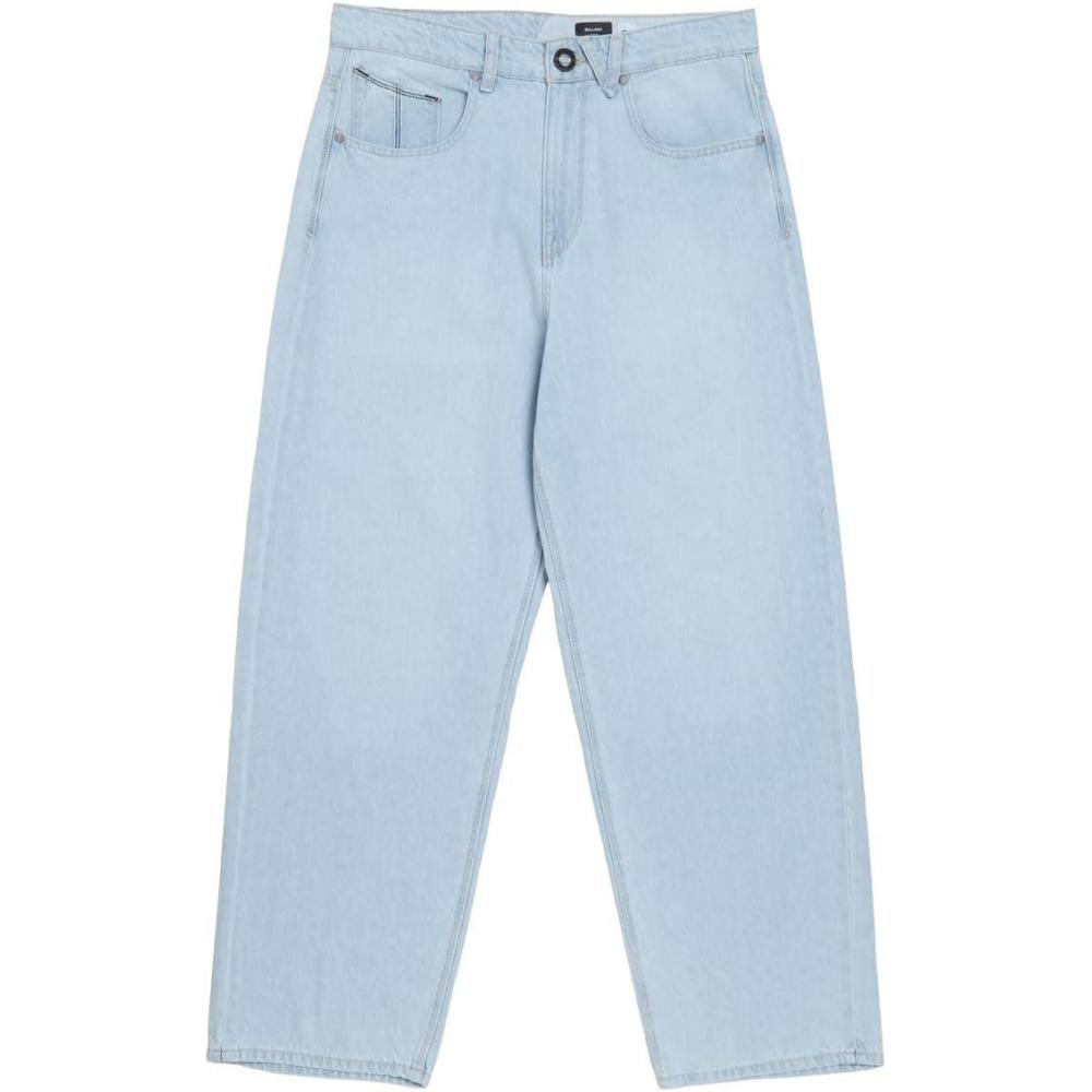 image:imageVolcom Mens Billow Loose Fit Baggy Denim Jeans  Relaxed Vintage Style Soft Cotton Denim Wide LegBlue Fog