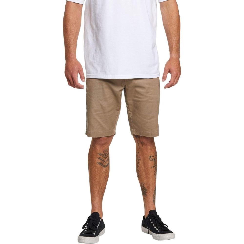 image:imageVolcom Mens Frickin Chino Shorts Modern Fit Everyday Casual Style PreLaundered ShortsKhaki