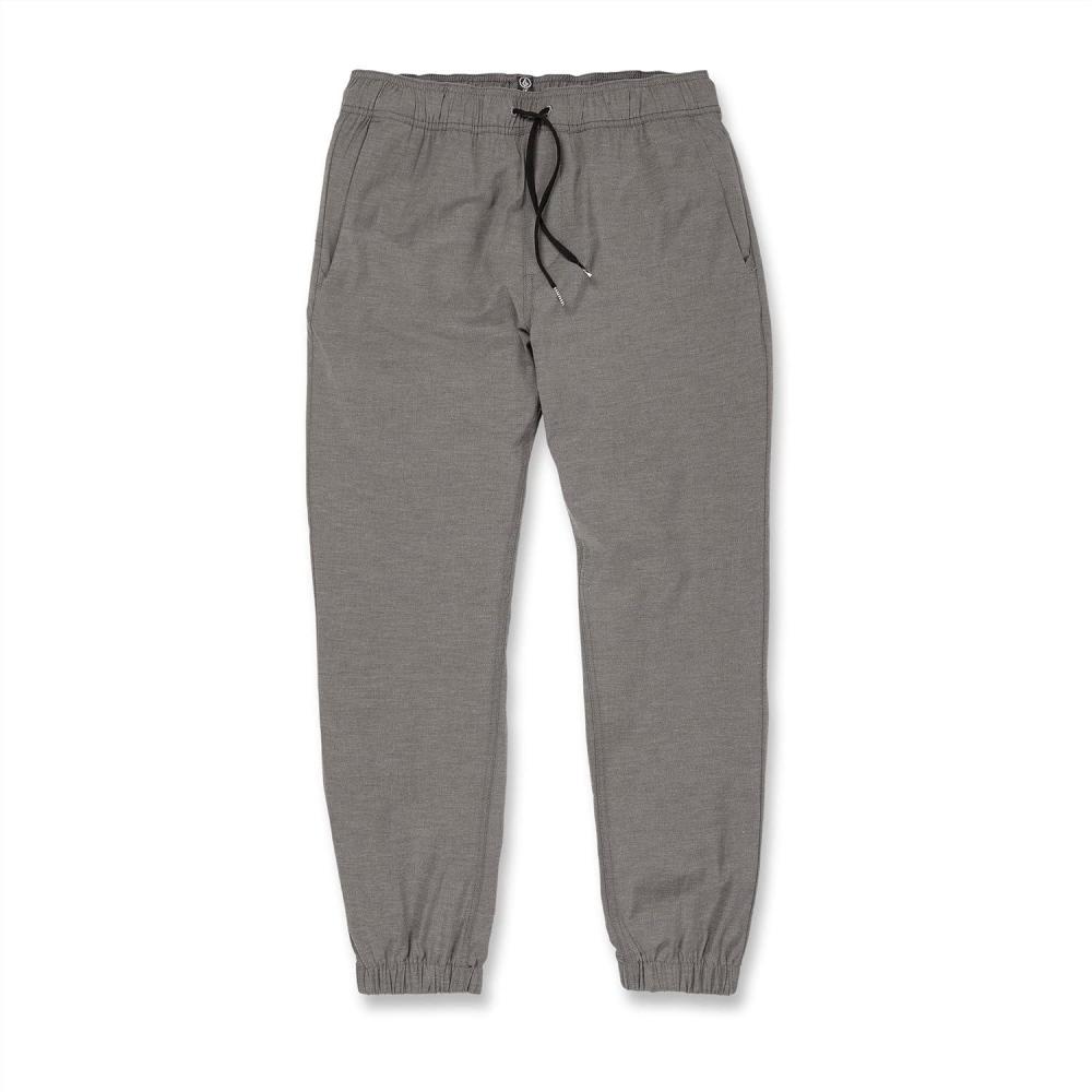 image:imageVolcom Mens Frickin Cross Shred Hybrid Jogger Pants  Elastic Waist Drawstring Tapered FitGrey