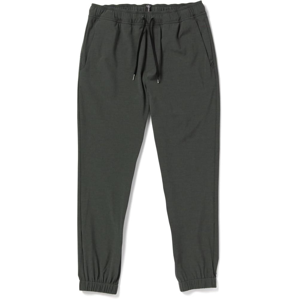 image:imageVolcom Mens Frickin Cross Shred Hybrid Jogger Pants  Elastic Waist Drawstring Tapered FitStealth
