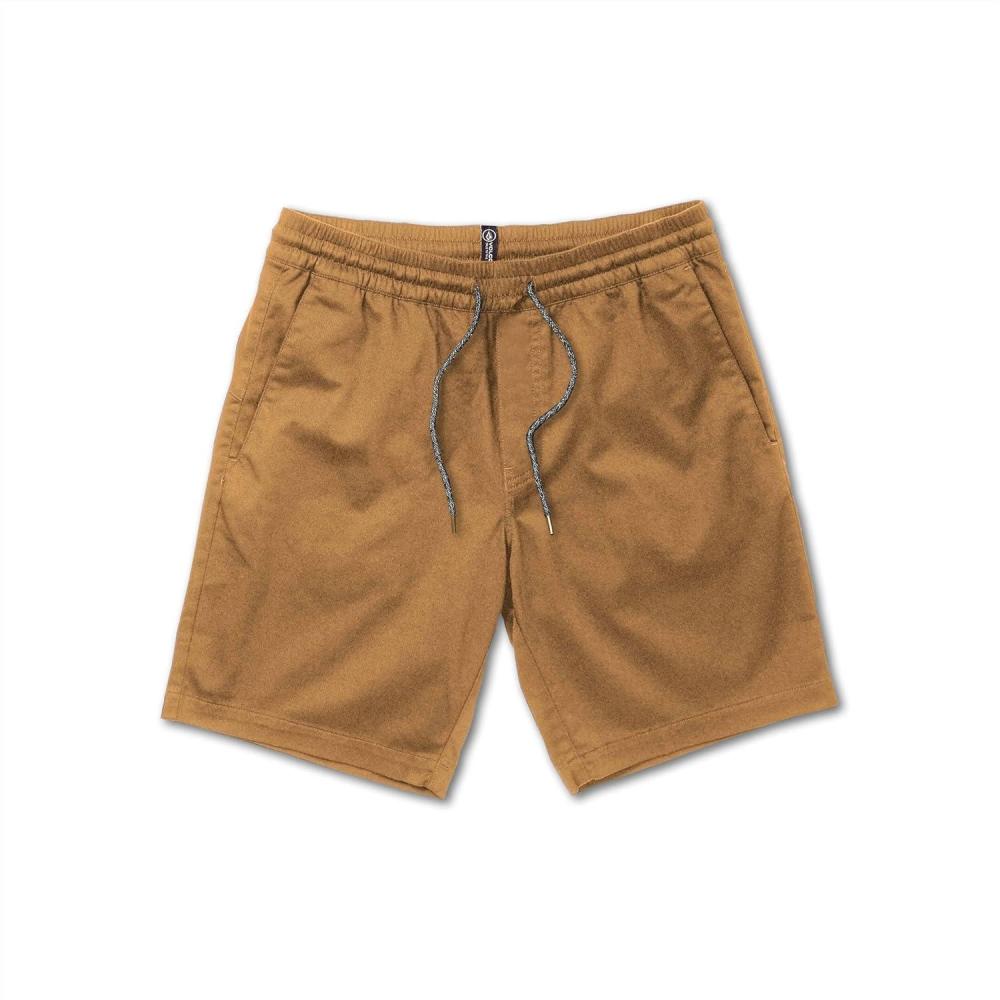 image:imageVolcom Mens Frickin Elastic Waist 19 Chino ShortDark Khaki