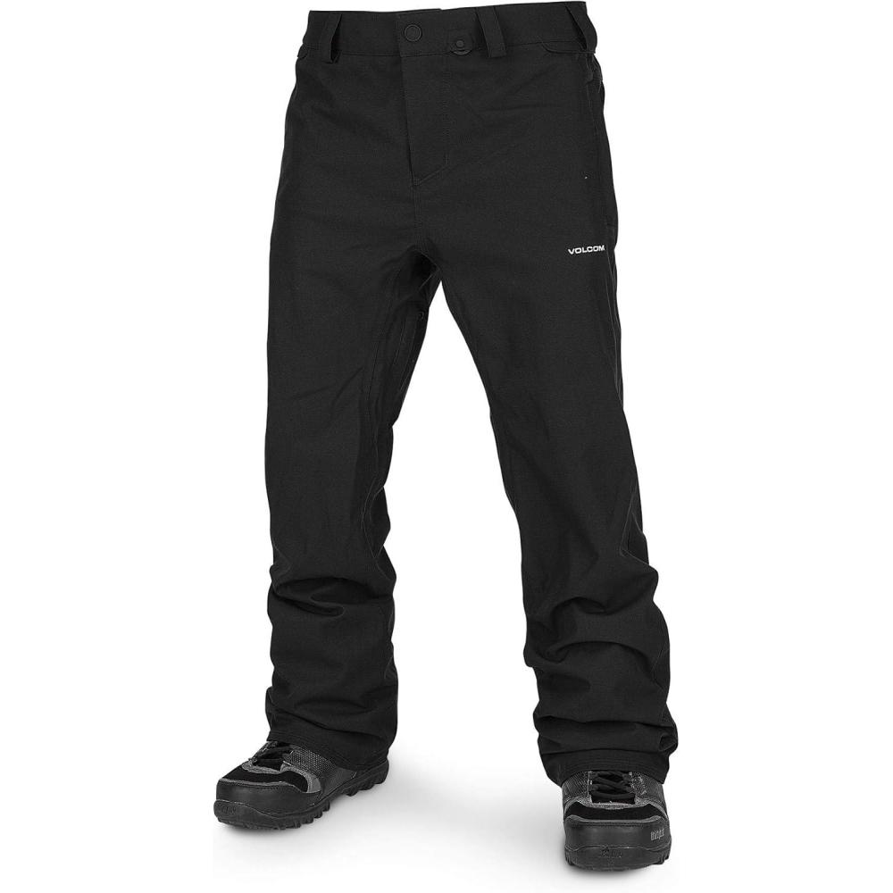 image:imageVolcom Mens Frickin Relaxed Fit Chino Snowboard Ski PantBlack Black Black