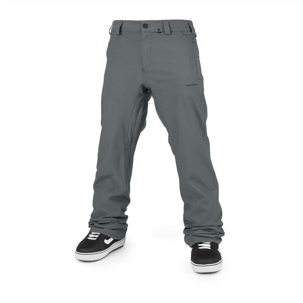 image:imageVolcom Mens Frickin Relaxed Fit Chino Snowboard Ski PantDark Grey Black