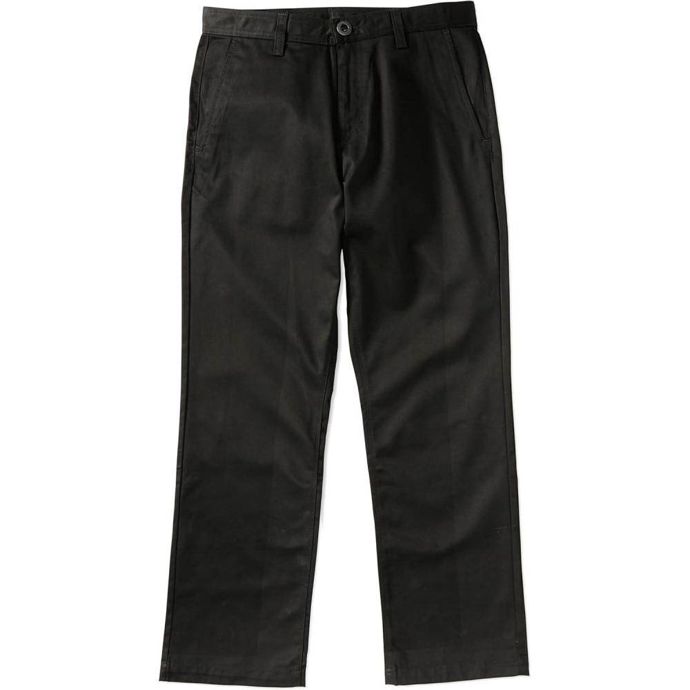 image:imageVolcom Mens Frickin Skate Loose Baggy Fit Chino Pants  Relaxed Tapered 17 Leg Opening 30 InseamSkate Black