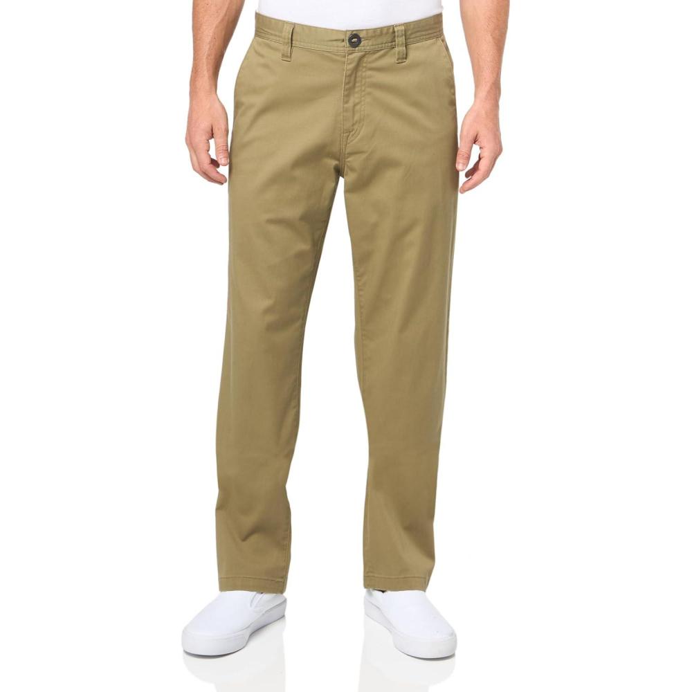 image:imageVolcom Mens Frickin Skate Loose Baggy Fit Chino Pants Relaxed Tapered 17 Leg Opening 30 InseamThyme Green