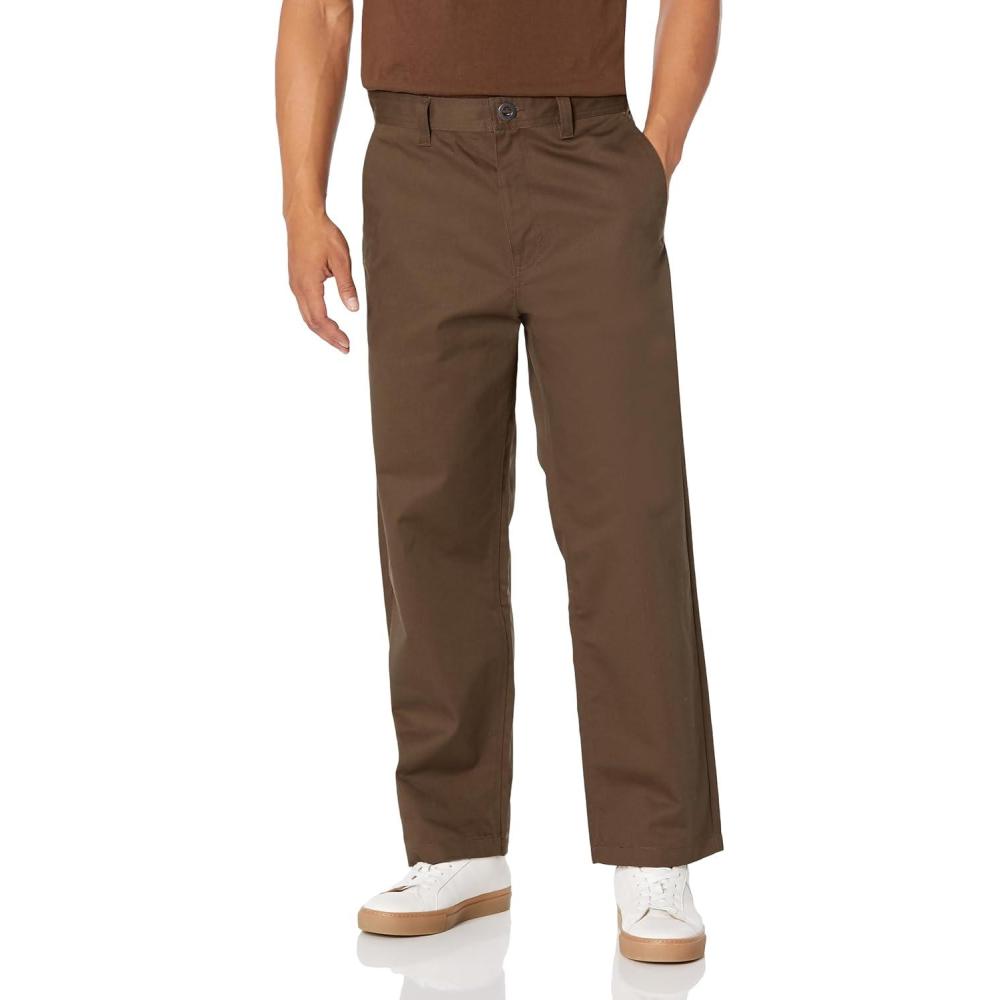 image:imageVolcom Mens Frickin Skate Loose Baggy Fit Chino Pants Relaxed Tapered 17 Leg Opening 30 InseamWren