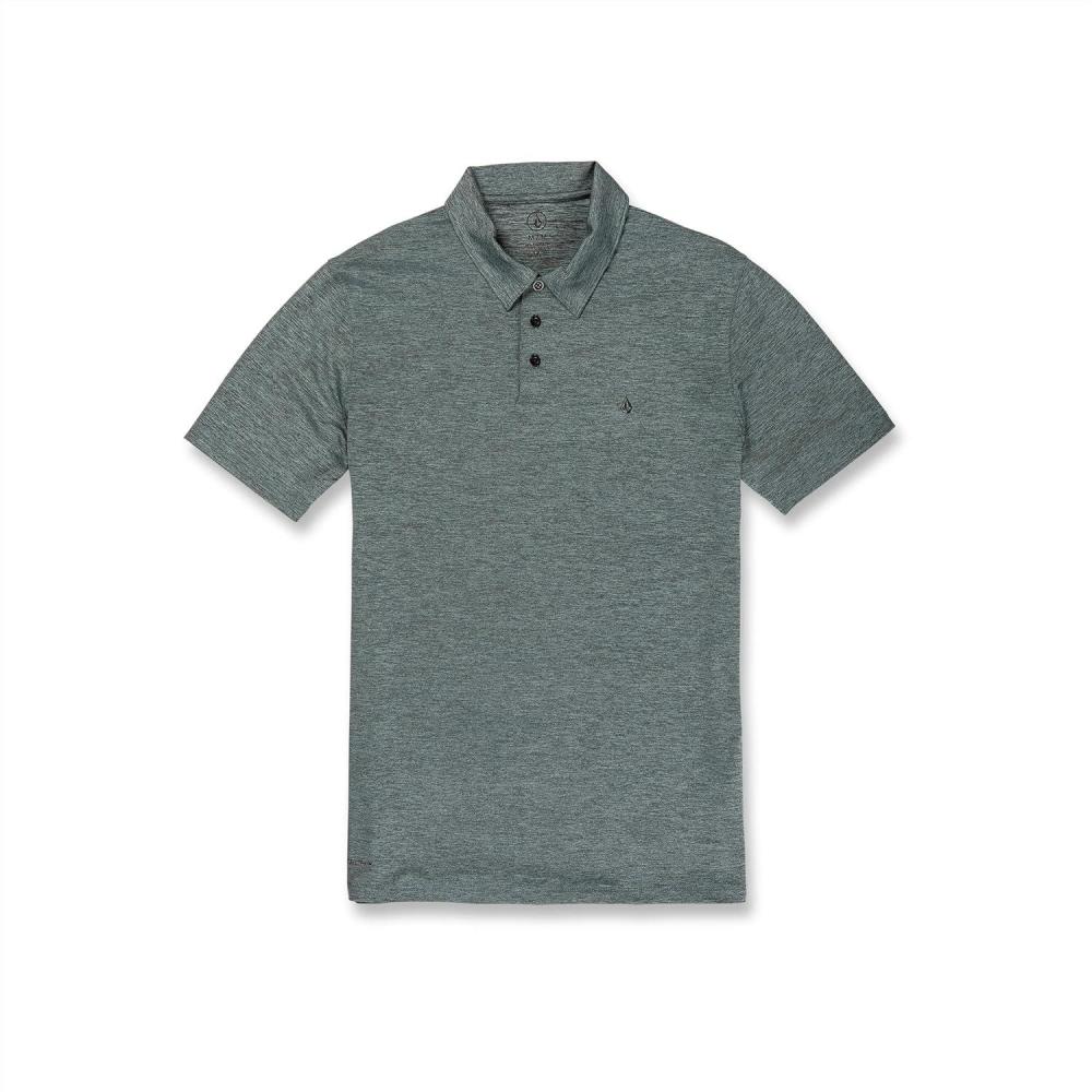 image:imageVolcom Mens Hazard Performance Short Sleeve Lightweight Golf PoloFern