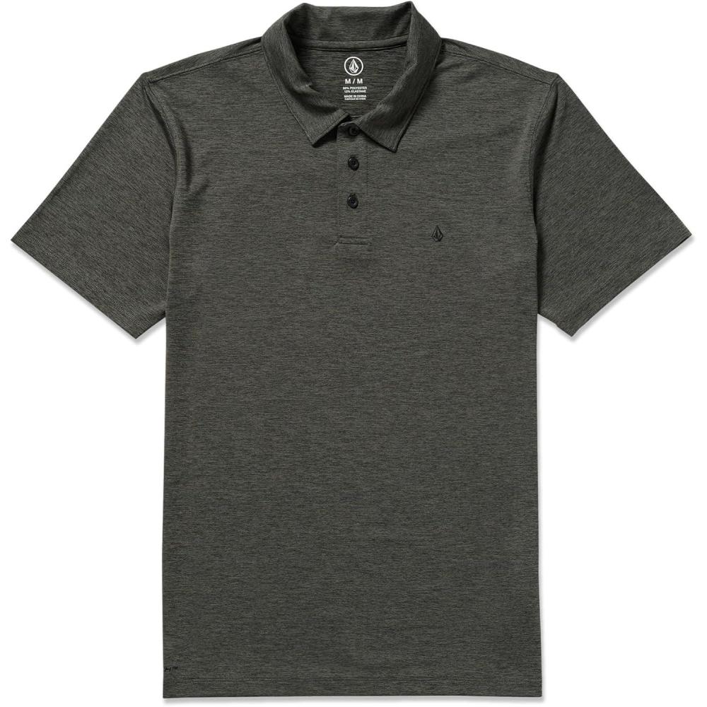 image:imageVolcom Mens Hazard Performance Short Sleeve Lightweight Golf PoloPewter