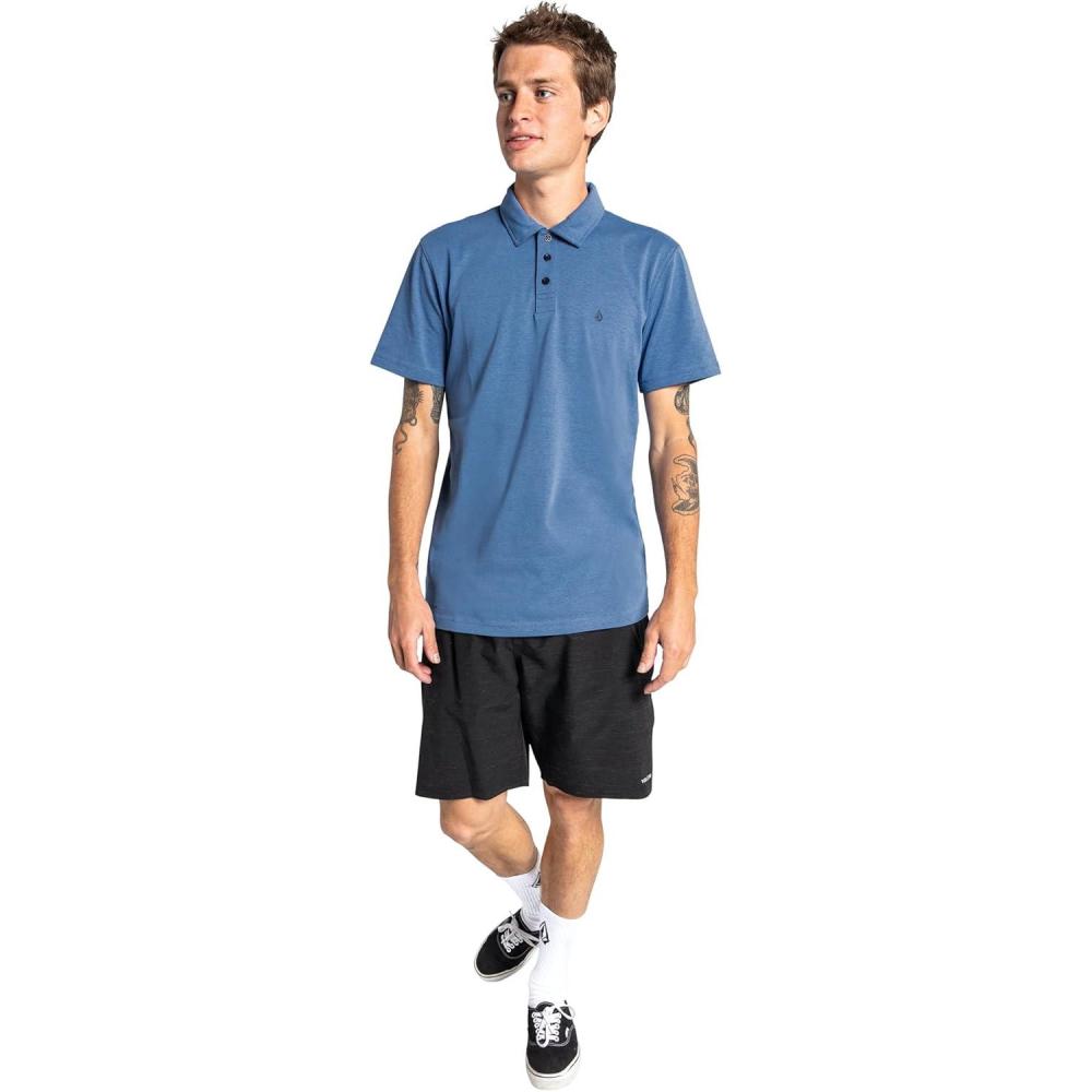 image:imageVolcom Mens Hazard Performance Short Sleeve Lightweight Golf PoloRiverside