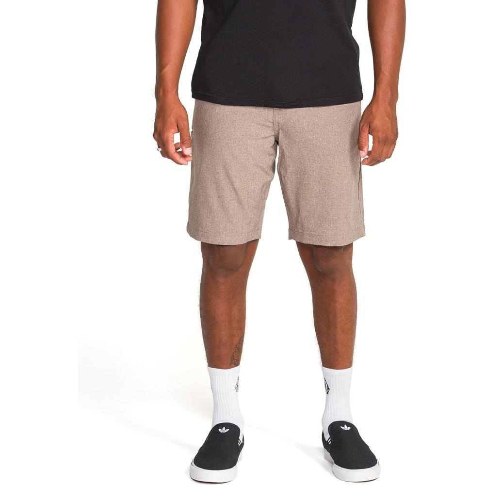 image:imageVolcom Mens Kerosene 21 Hybrid Chino ShortsMushroom