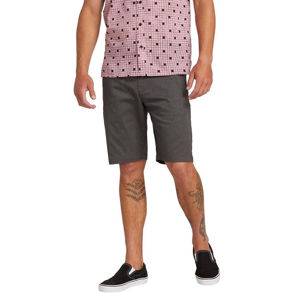 image:imageVolcom Mens Modern Fit 21 Chino ShortCharcoal Heather
