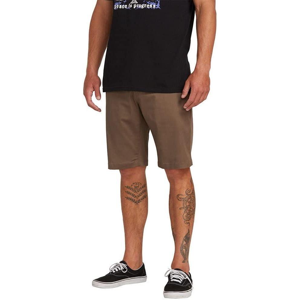 image:imageVolcom Mens Modern Fit 21 Chino ShortMushroom 1