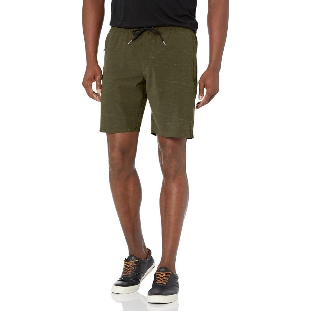 image:imageVolcom Mens Packasack 19 Hybrid Packable Travel ShortsMilitary