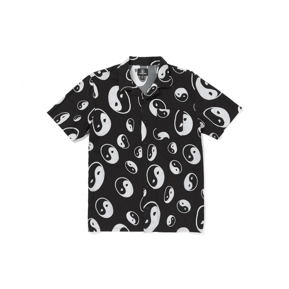 image:imageVolcom Mens Purestone Short Sleeve Button Down ShirtBlack