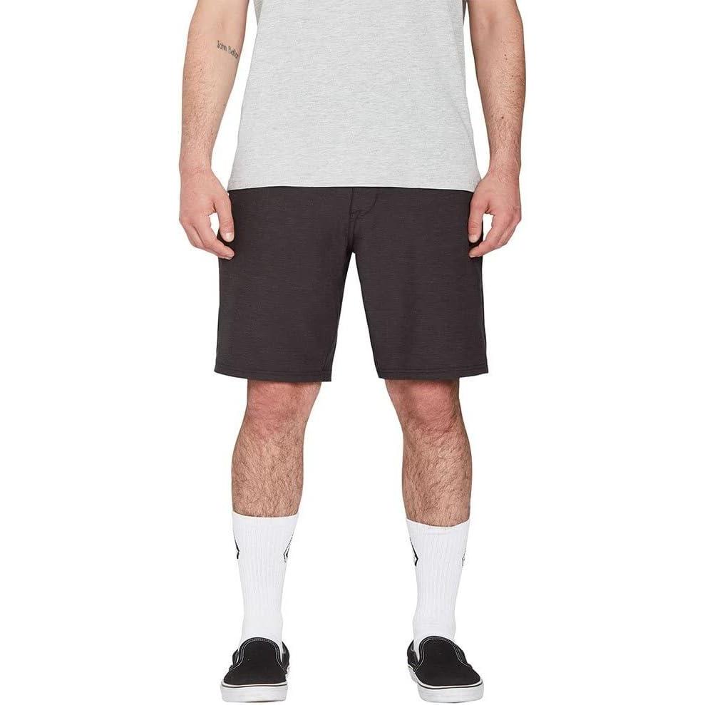 image:imageVolcom Mens Regular Frickin Cross Shred 20 Hybrid Water Repellent ShortBlack Slub