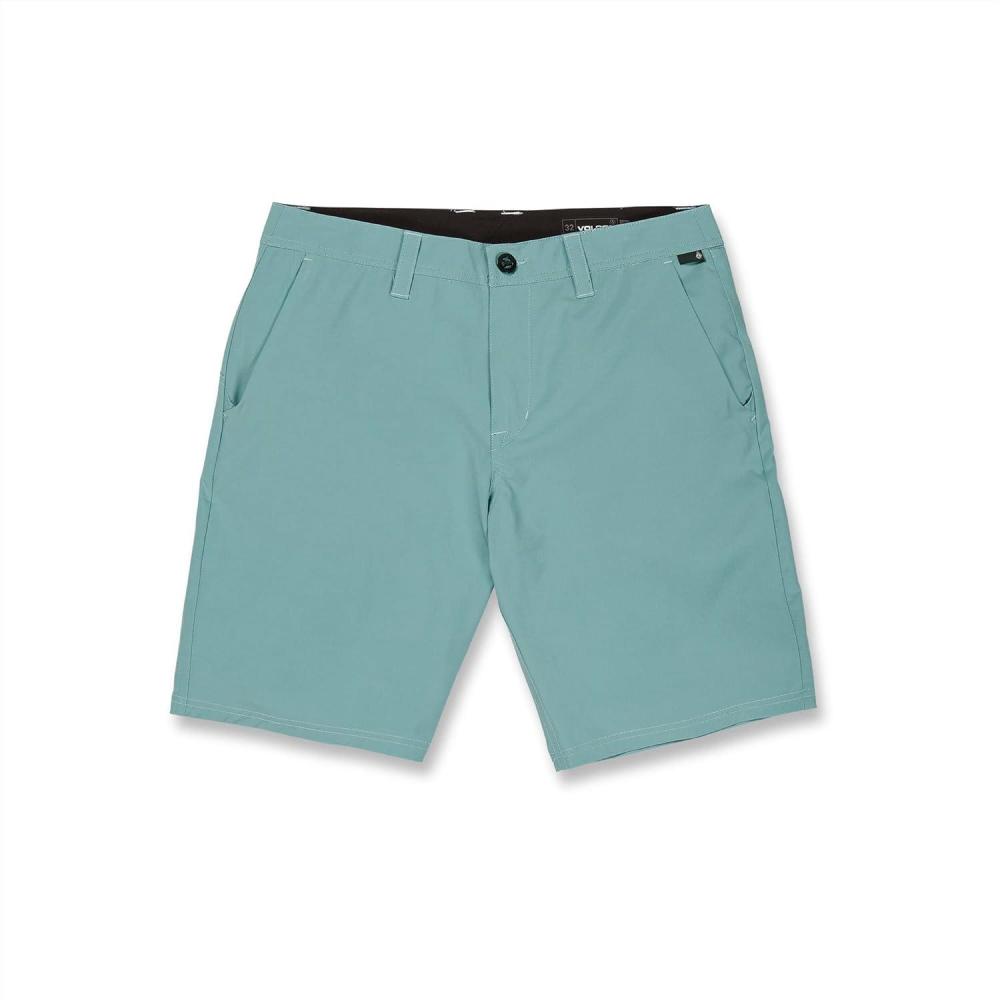 image:imageVolcom Mens Regular Frickin Cross Shred 20 Hybrid Water Repellent ShortCoastal Blue