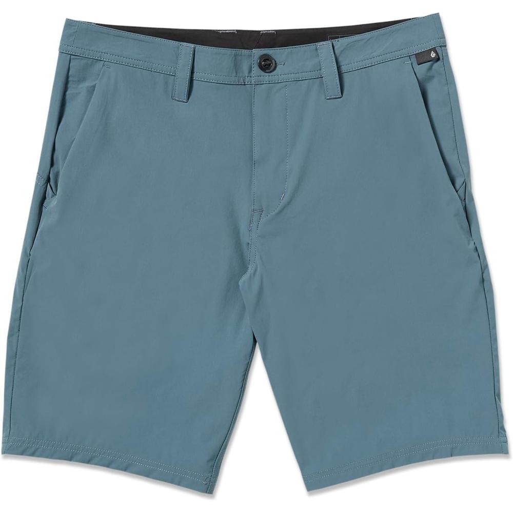 image:imageVolcom Mens Regular Frickin Cross Shred 20 Hybrid Water Repellent ShortDark Slate