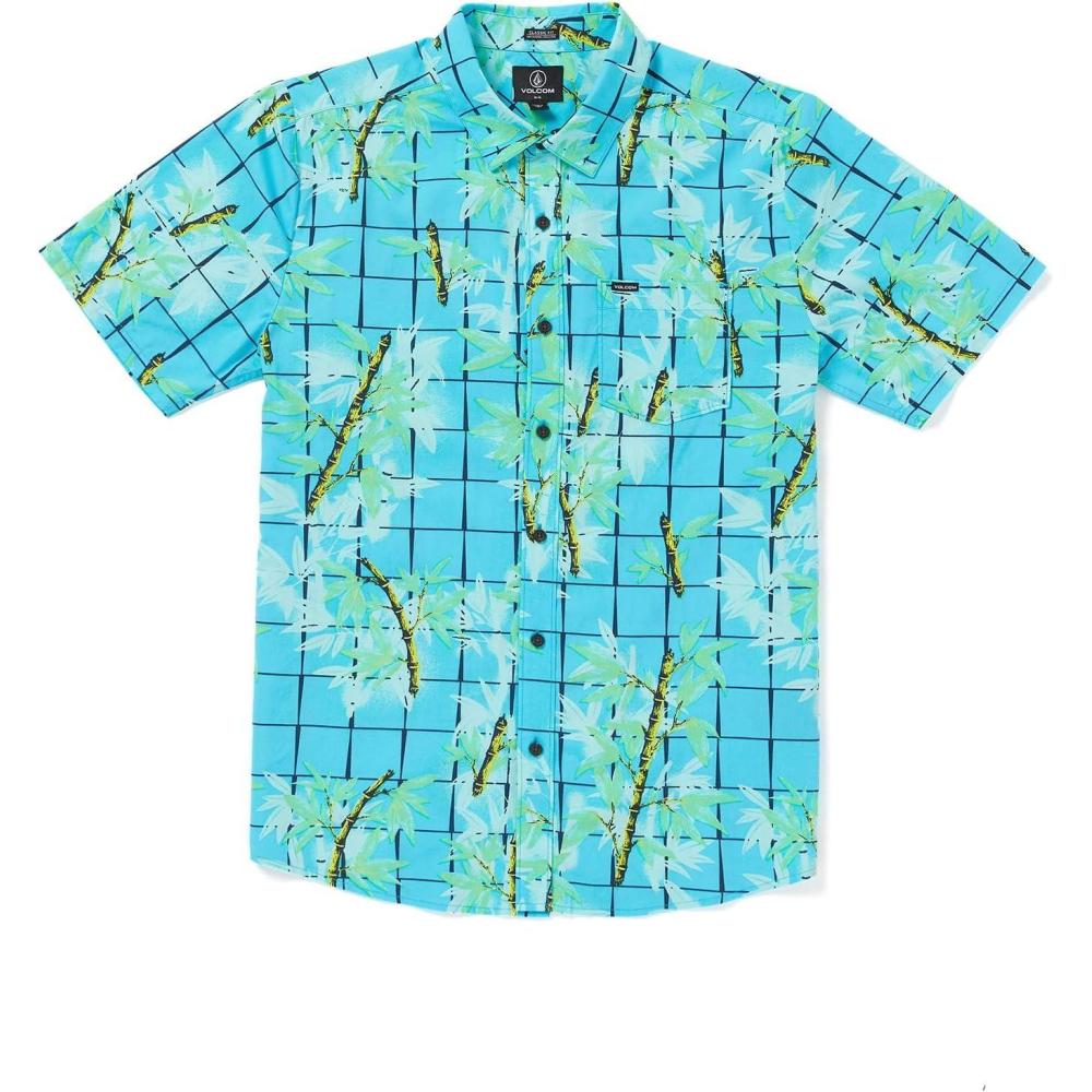 image:imageVolcom Mens Regular Marble Floral Short Sleeve Button Down Hawaiian ShirtBamboozeled Clearwater