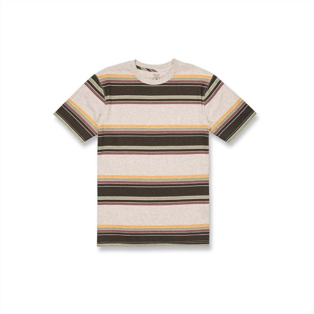 image:imageVolcom Mens Striped Knit TShirt Short Sleeve Crewneck Tee Soft Cotton JerseyBone