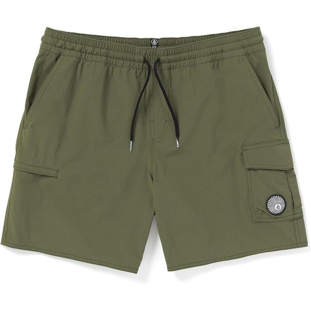 image:imageVolcom Mens Truly Liberators 17 Boardshort Swim TrunksWintermoss