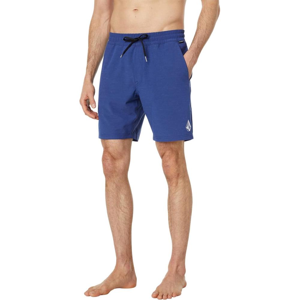 image:imageVolcom Mens Understoned 18 Elastic Waist Hybrid ShortBlueprint