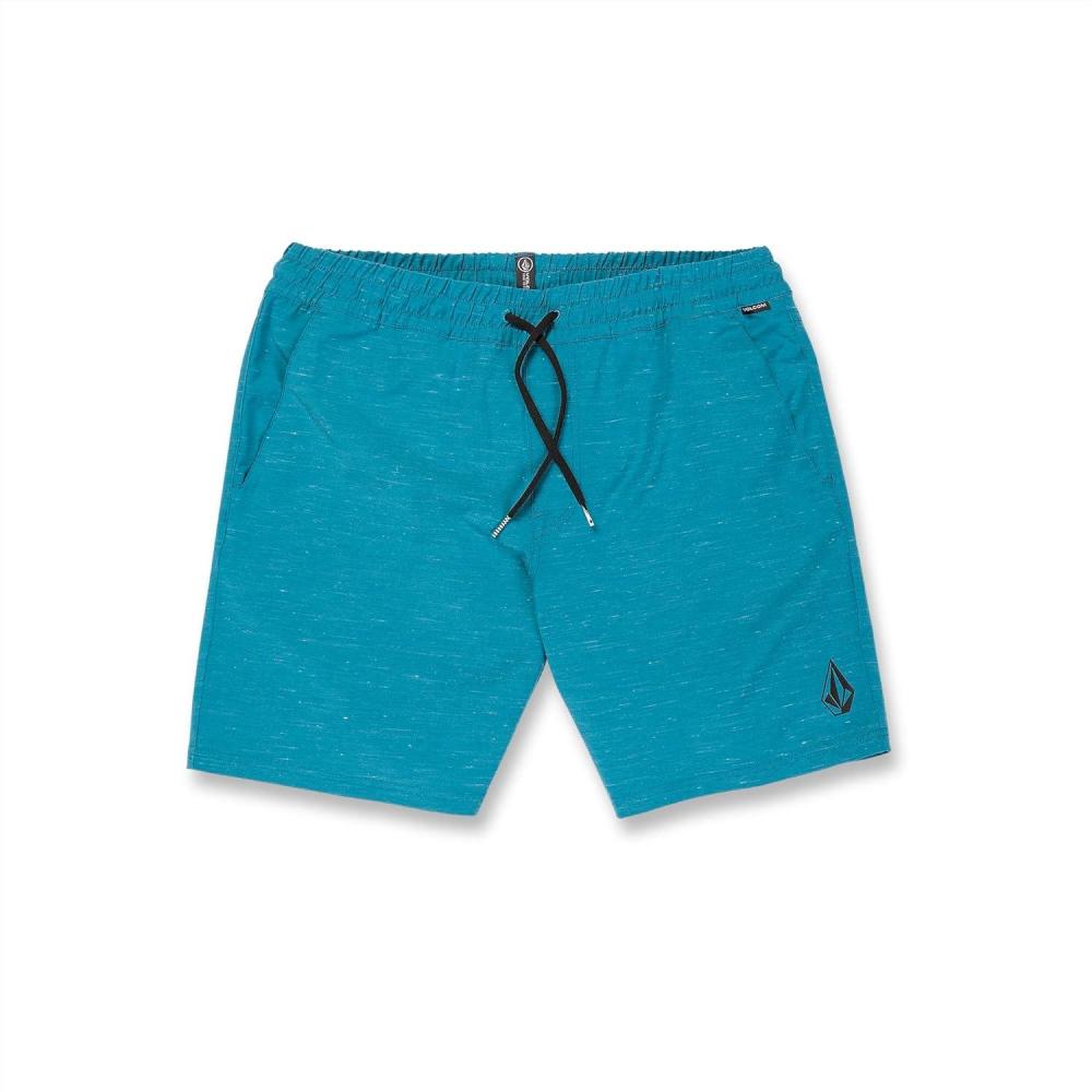 image:imageVolcom Mens Understoned 18 Elastic Waist Hybrid ShortOcean Teal