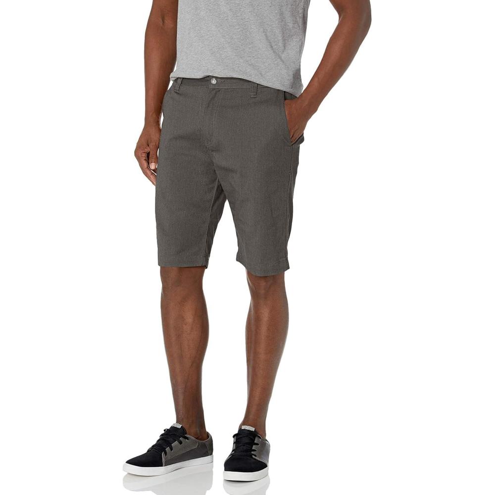 image:imageVolcom Mens Vmonty Chino ShortsCharcoal Heather Cambodia
