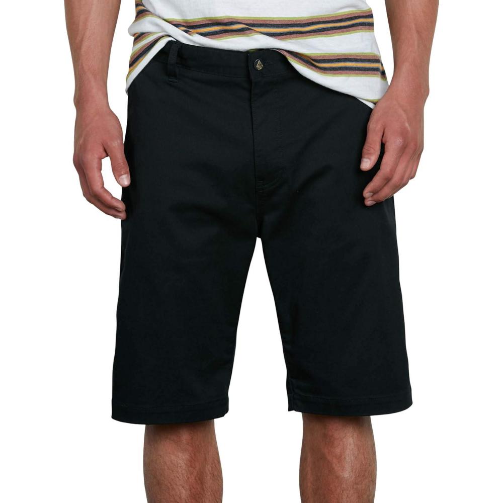image:imageVolcom Mens Vmonty Stretch 22 Chino Shorts Casual Everyday Wear Relaxed FitBlack
