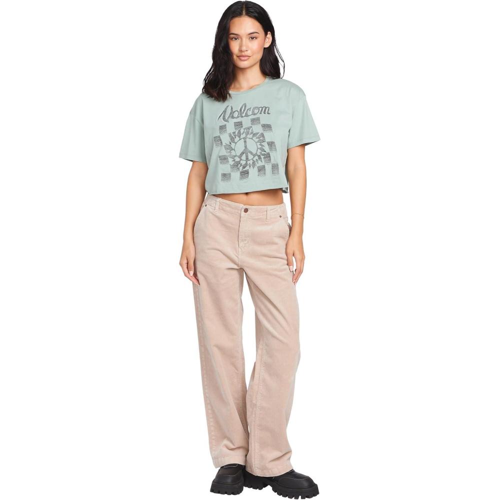 image:imageVolcom Womens 1991 Stone Low Rise Denim Jean PantMushroom