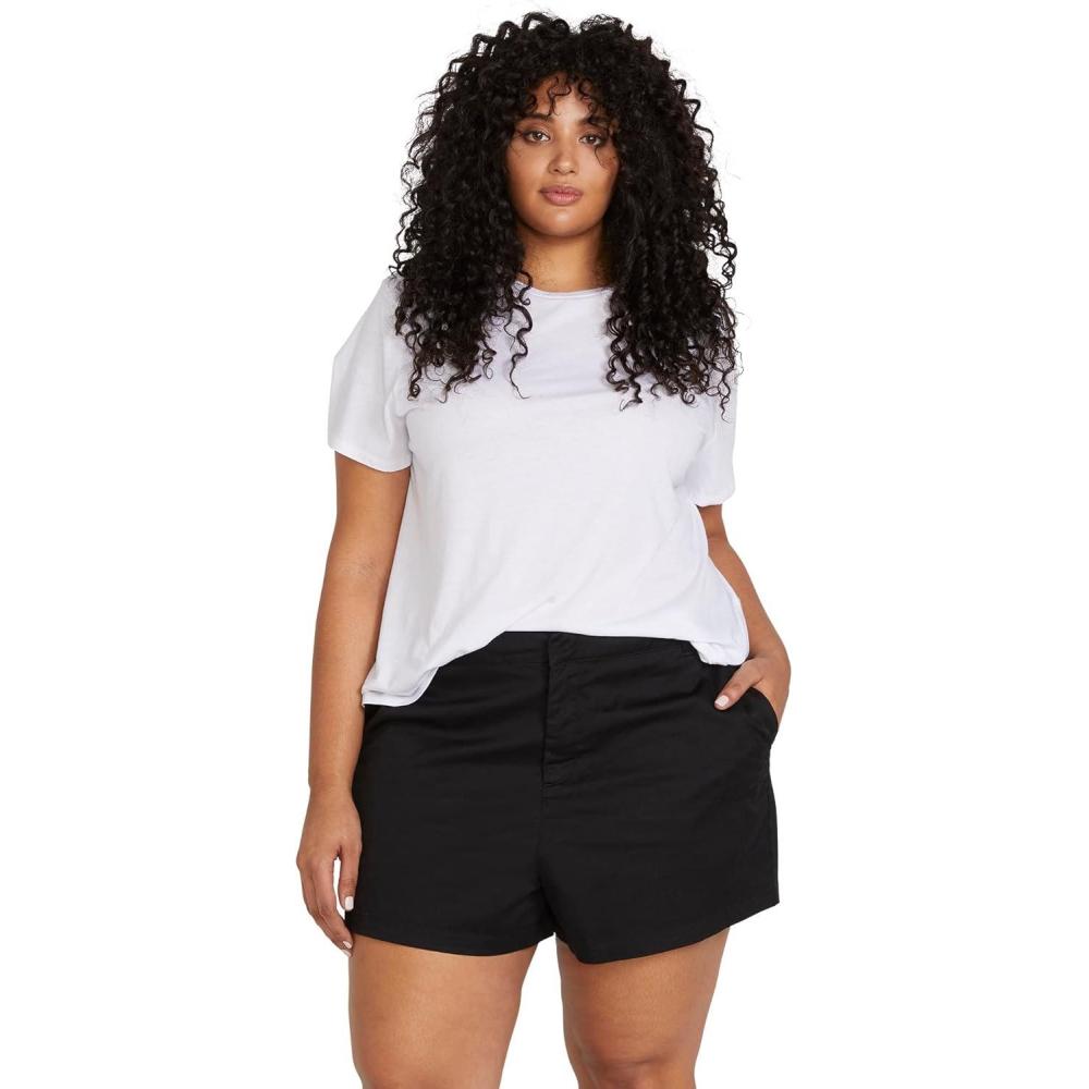 image:imageVolcom Womens Frochickie 3 Chino Short Regular amp Plus SizeBlack