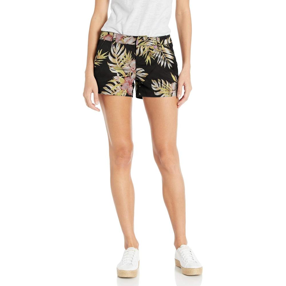 image:imageVolcom Womens Frochickie 3 Chino Short Regular amp Plus SizeBlack Floral Pr